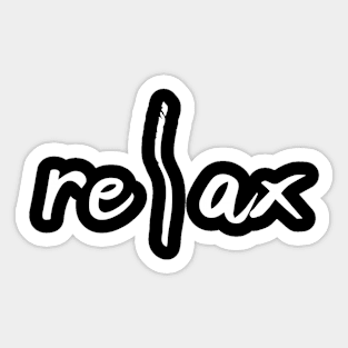 re | ax Sticker